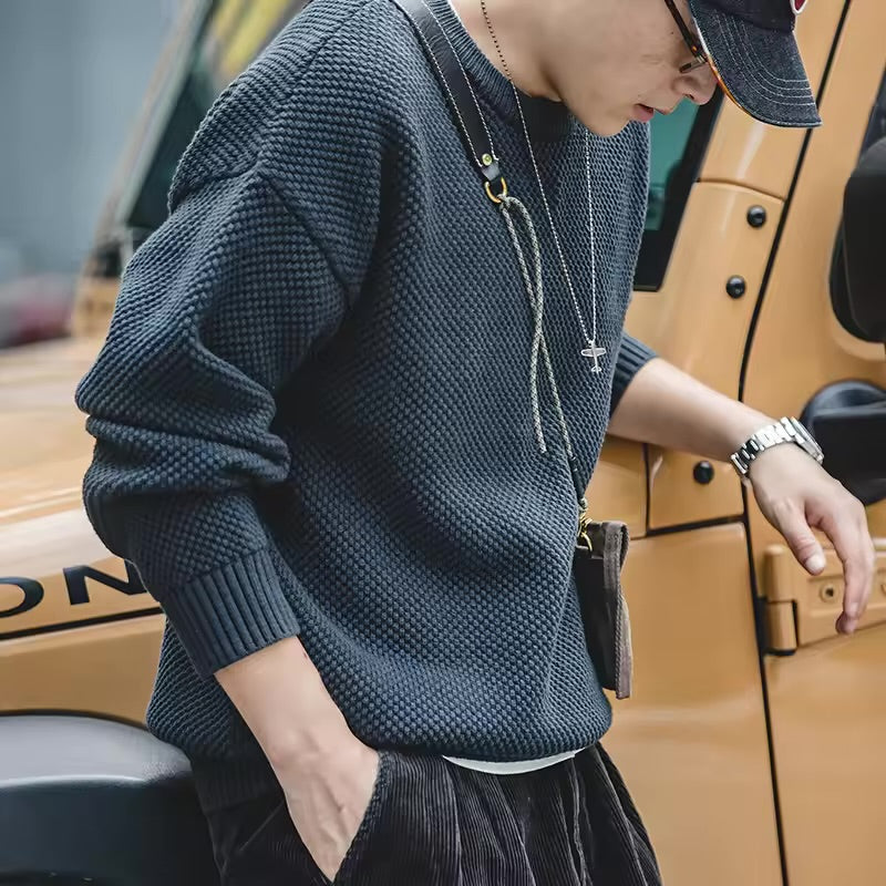 Thick knit sweaters in warm stylish colors