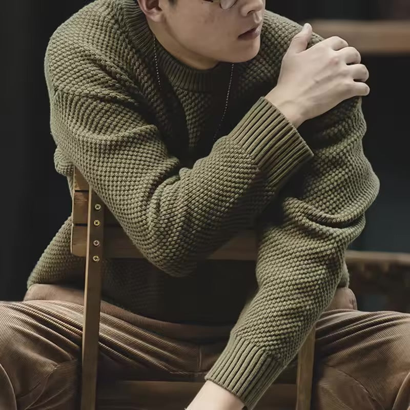 Thick knit sweaters in warm stylish colors